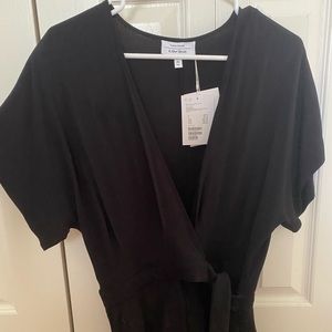 NWT Black Wrap Romper